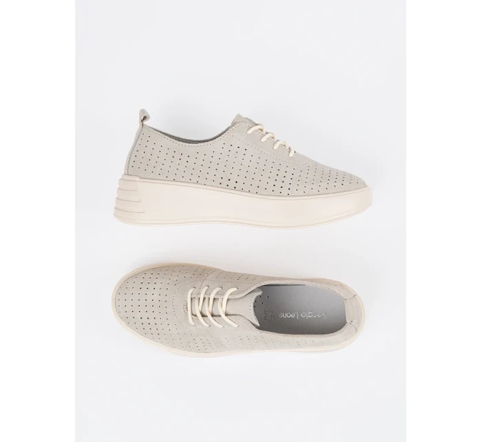 Pěkné hnědé  polobotky dámské platforma