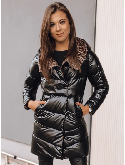 Dámská dvoucestná přechodná bunda DELSY LONG černá FashionStreet TY3481 Dámská dvoucestná přechodná bunda DELSY LONG černá FashionStreet TY3481