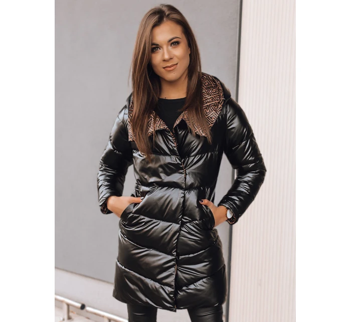 Dámská dvoucestná přechodná bunda DELSY LONG černá FashionStreet TY3481 Dámská dvoucestná přechodná bunda DELSY LONG černá FashionStreet TY3481