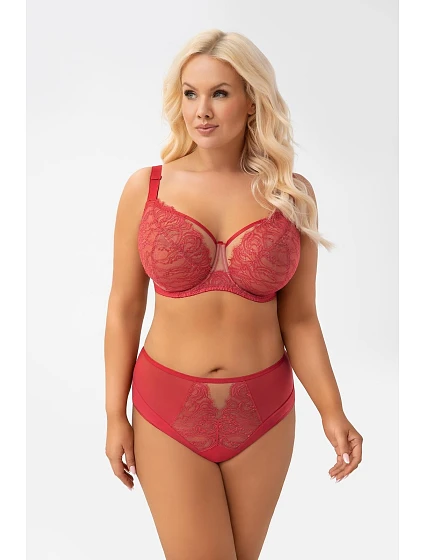 Gorsenia F 008 Flavia Rudy spodní díl bikin M-4XL