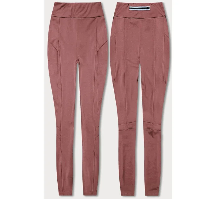 Dámské trekingové legíny ve špinavě růžové barvě (54350)