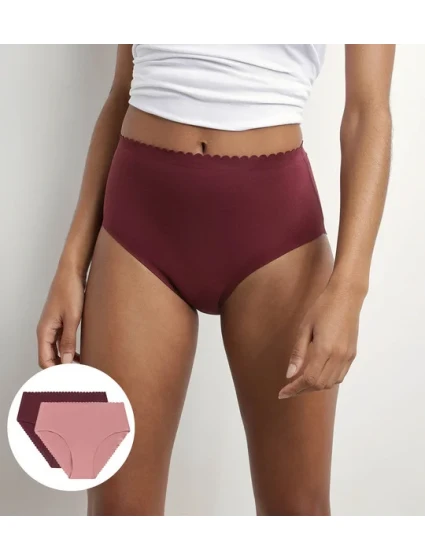 Dámské boxerky 2ks DIM BODY TOUCH HIGHWAIST BRIEF - DIM - fialová Dámské boxerky 2ks DIM BODY TOUCH HIGHWAIST BRIEF - DIM - fialová