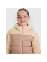 Dívčí péřová bunda se syntetickou výplní model 21814846 - 4F Dívčí péřová bunda se syntetickou výplní model 21814846 - 4F