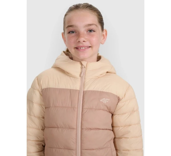 Dívčí péřová bunda se syntetickou výplní model 21814846 - 4F Dívčí péřová bunda se syntetickou výplní model 21814846 - 4F