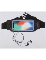 SPORTOVNÍ VODOTĚSNÉ BĚŽECKÉ LEDVINOVÉ POUZDRO S OKÉNKEM NA TELEFON DUNLOP ČERNÉ