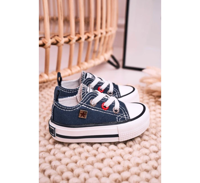 Dětské Klasické Tenisky Nízké BIG STAR HH374195 Tmavě Modré Dětské Klasické Tenisky Nízké BIG STAR HH374195 Tmavě Modré