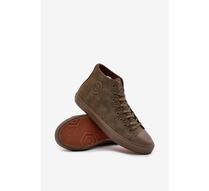 Pánské Zateplené Tenisky Z Eko Kůže Big Star OO174250 HI-POLY SYSTEM Khaki Pánské Zateplené Tenisky Z Eko Kůže Big Star OO174250 HI-POLY SYSTEM Khaki