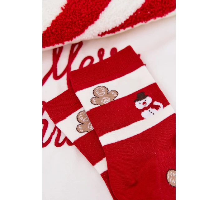 Dámské vánoční ponožky s pruhy model 21786671 - Aura.via