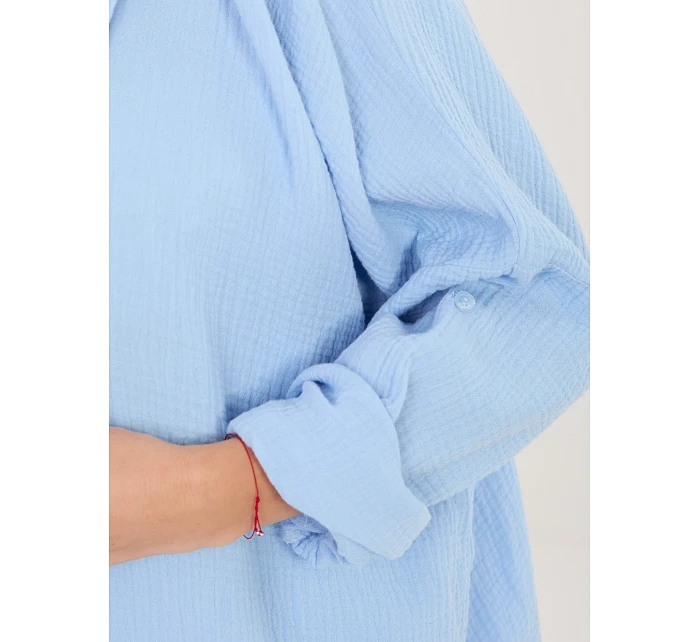 Koszula MI KS model 22102621 jasny niebieski - FPrice Koszula MI KS model 22102621 jasny niebieski - FPrice