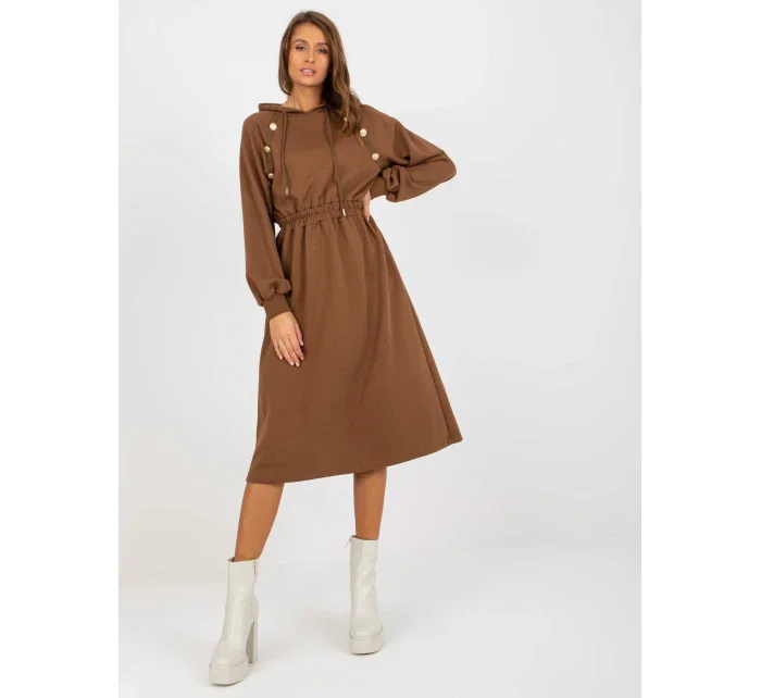 Dámské šaty RV SK 8336 hnědé