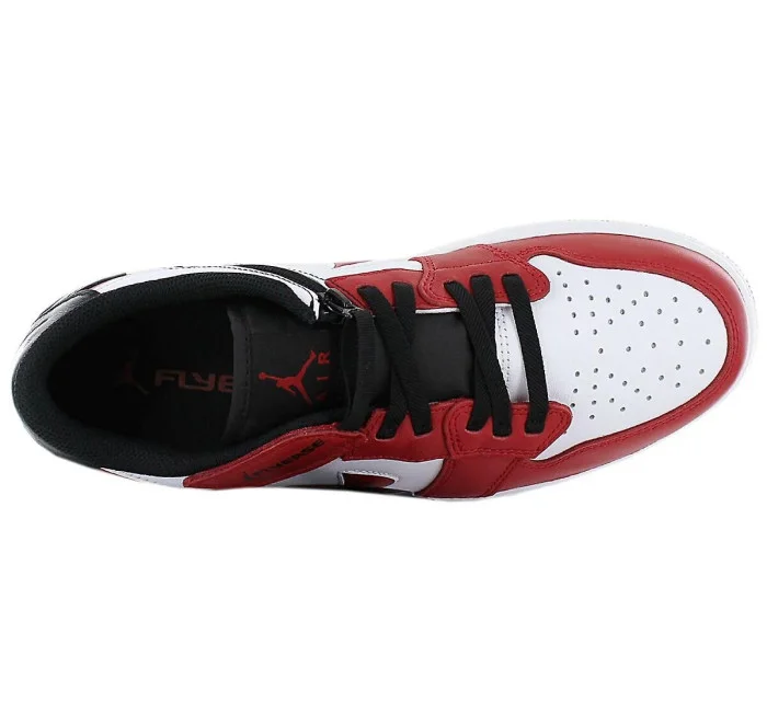 Pánské sportovní boty Air Jordan 1 Low FlyEase M DM1206-163 Červeno-bílá s černou - Nike Pánské sportovní boty Air Jordan 1 Low FlyEase M DM1206-163 Červeno-bílá s černou - Nike