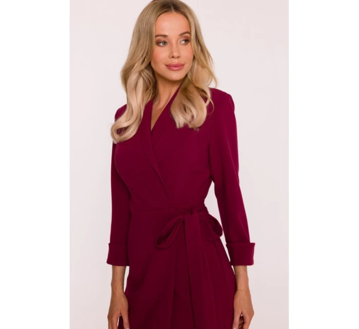 Dámské šaty S415 Bordó - Stylove Dámské šaty S415 Bordó - Stylove