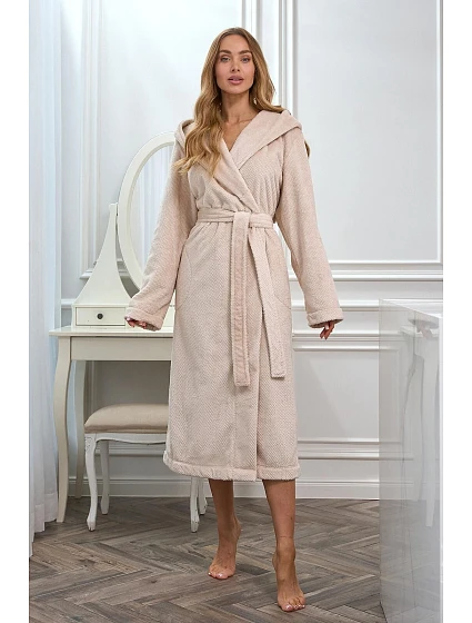 Župan L&L 2602 Honey, dlouhý, velikosti S–XL Župan L&L 2602 Honey, dlouhý, velikosti S–XL