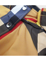 Modro-žlutá dámská oboustranná bunda (W655BIG)
