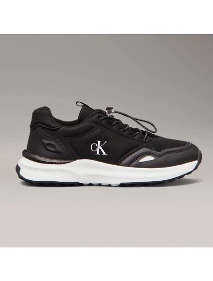 Calvin Klein dámské tenisky V3X9-83010-1464999 BLACK LOW CUT LACE-UP SNEAKERS