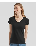 Fruit of the Loom Lady-Fit Valueweight V-Neck T Dámské tričko s výstřihem do V 16.1398 black Fruit of the Loom Lady-Fit Valueweight V-Neck T Dámské tričko s výstřihem do V 16.1398 black