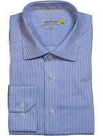 J.Harvest & Frost YB 50 Slim Men Keprová košile s dlouhým rukávem 63.5002 sky blue stripe J.Harvest & Frost YB 50 Slim Men Keprová košile s dlouhým rukávem 63.5002 sky blue stripe
