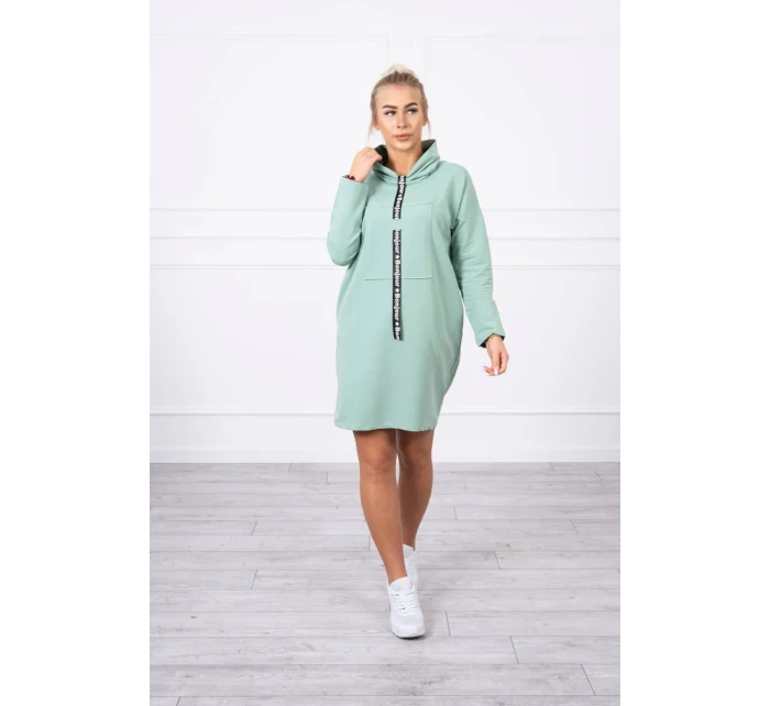 Šaty s kravatou tmavě mátové Šaty s kravatou tmavě mátové