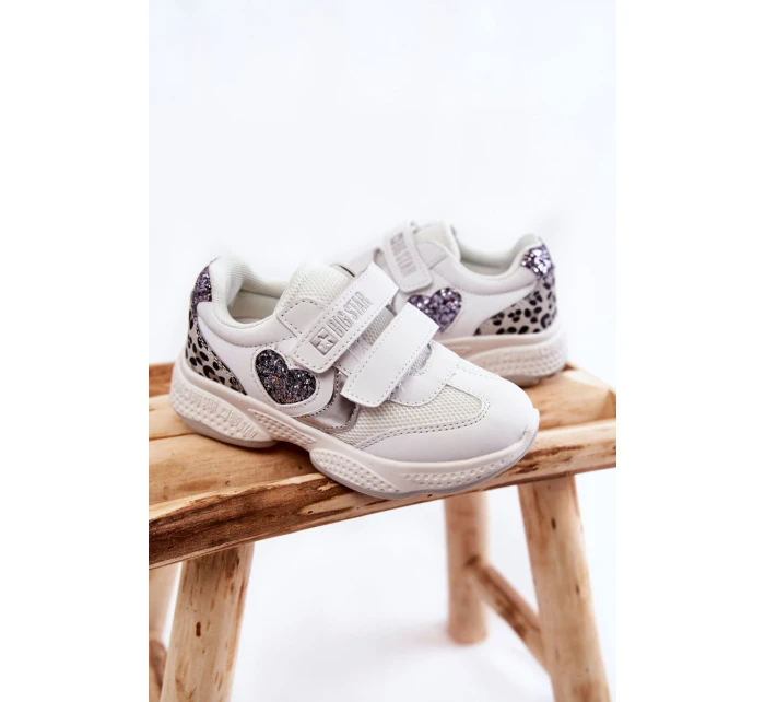 Dětská sportovní obuv na suchý zip Big Star model 21599086 Bíle - Big Star Shoes Dětská sportovní obuv na suchý zip Big Star model 21599086 Bíle - Big Star Shoes