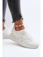 Dámské bílé tenisky z ekokože model 21657620 - Boto