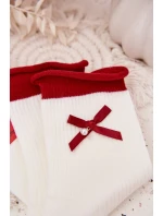 model 21786644 vánoční punčochy s mašlí Bílá - Aura.via