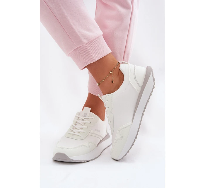 Dámské tenisky na platformě Big Star TT274279 Bílé