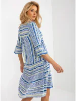 Dámské šaty model 18132732 tmavě modré - FPrice Dámské šaty model 18132732 tmavě modré - FPrice