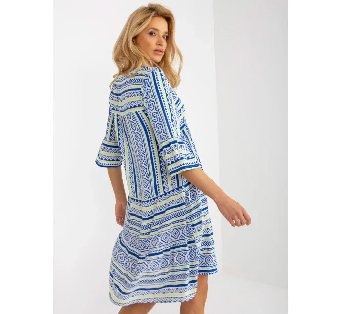 Dámské šaty model 18132732 tmavě modré - FPrice Dámské šaty model 18132732 tmavě modré - FPrice