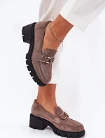 Dámské polobotky 39921 tmavě béžové - Step in style