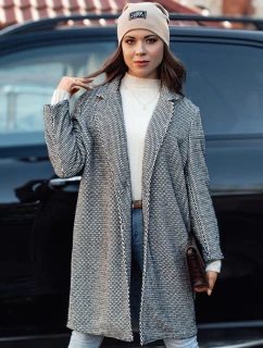 Dámský oversize kabát černý model 21981946 - Dstreet