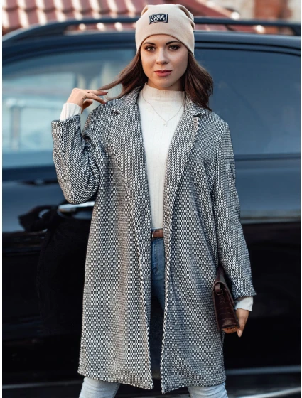 Dámský oversize kabát černý Dstreet model 21981946 - FashionStreet Dámský oversize kabát černý Dstreet model 21981946 - FashionStreet