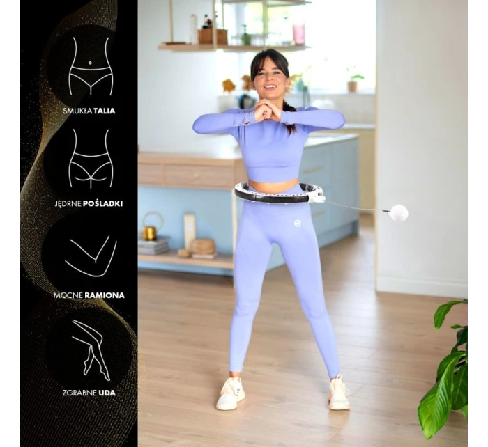 Hula Hop HMS HHM16 s magnetem a závažím bílá + počítadlo Hula Hop HMS HHM16 s magnetem a závažím bílá + počítadlo