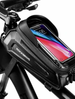 Brašna na telefon Rockbros pro rám, černá