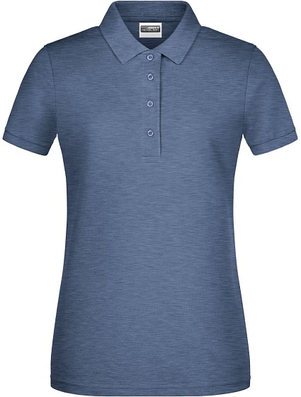 Daiber 8009 Dámské piqué polo z bio bavlny 02.8009 light denim melange Daiber 8009 Dámské piqué polo z bio bavlny 02.8009 light denim melange
