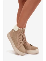 Zimní dámské boty s kožešinou model 21725163 Béžové - Lee Cooper