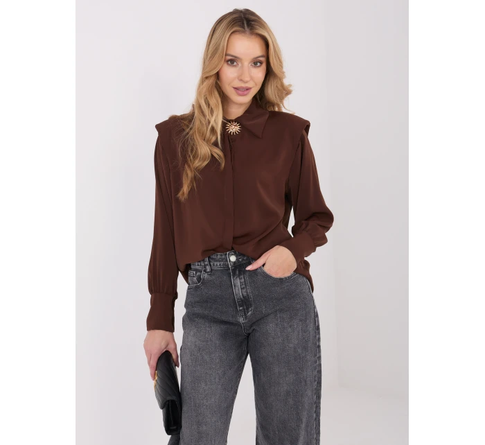 Koszula IT KS model 21782437 brązowy - FPrice Koszula IT KS model 21782437 brązowy - FPrice