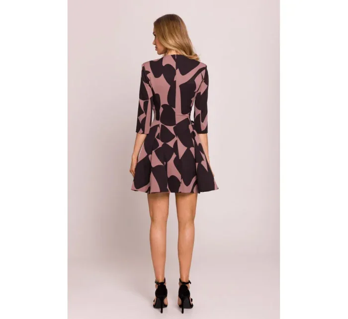 M849 Přiléhavé mini šaty s potiskem - model 2 M849 Přiléhavé mini šaty s potiskem - model 2