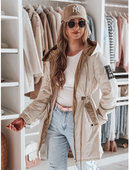 Dámská přechodná bunda parka GLAMOON béžová FashionStreet TY4811 Dámská přechodná bunda parka GLAMOON béžová FashionStreet TY4811
