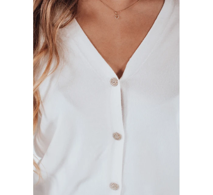 Dámský svetr CHICGLOW white FashionStreet MY2497