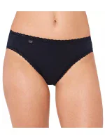 Dámské kalhotky sloggi 24/7 Cotton Lace Tai C3P - černé - SLOGGI Dámské kalhotky sloggi 24/7 Cotton Lace Tai C3P - černé - SLOGGI