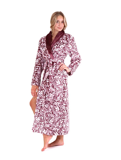 Dámský župan Flora 2556 4803 mauve wine - Vestis