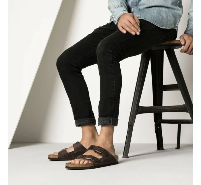 Dámské/pánské hnědé žabky Birkenstock Arizona Nubuk Habana narrow (52533) Dámské/pánské hnědé žabky Birkenstock Arizona Nubuk Habana narrow (52533)