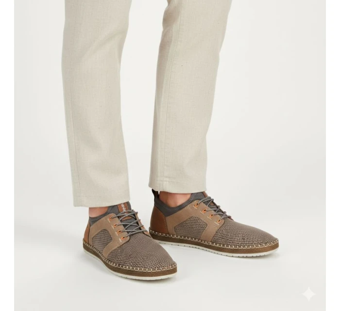 Pánské hnědé polobotky Rieker B5252-66