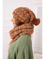 Dámský fleecový set 4 Seasons K263 camel+red Dámský fleecový set 4 Seasons K263 camel+red