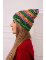 Fleecová čepice Patrycja K254 fialová+zelená neonová Fleecová čepice Patrycja K254 fialová+zelená neonová