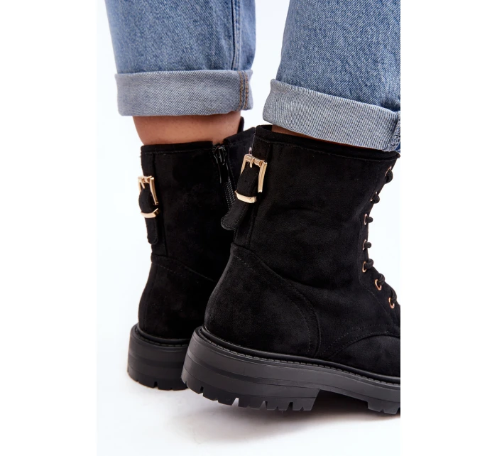 Dámské Workery Botky na Zip Černé model 21638121 - Boto Dámské Workery Botky na Zip Černé model 21638121 - Boto