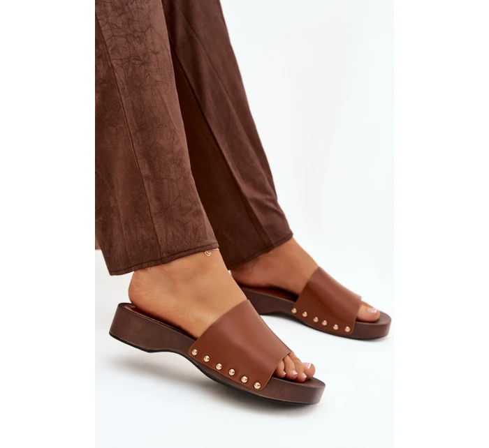 Dámské pantofle s přezkami Camel Terissa