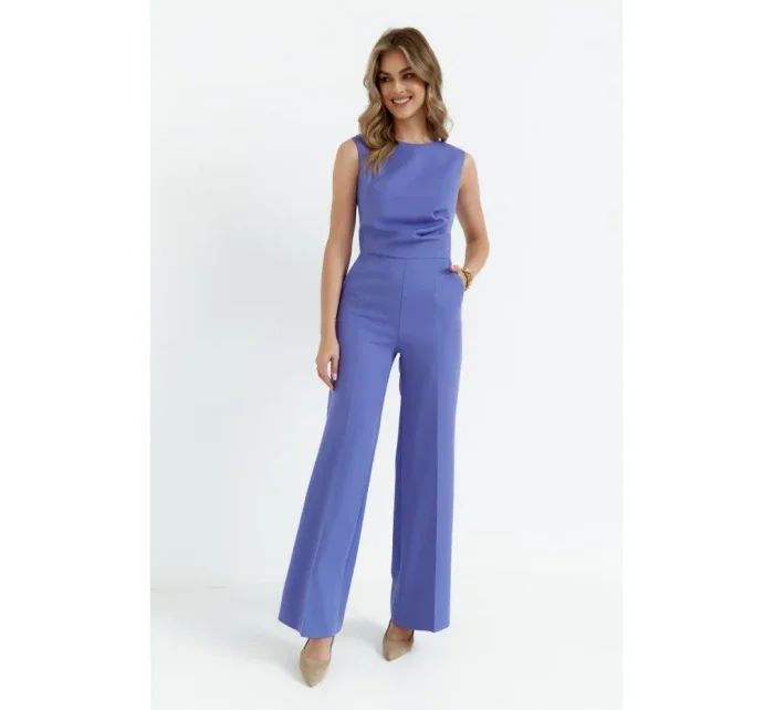 model 20589656 Kombinéza se širokými nohavicemi světle fialová - STYLOVE model 20589656 Kombinéza se širokými nohavicemi světle fialová - STYLOVE