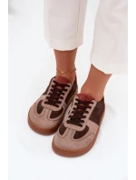 Dámské semišové barefoot tenisky Zazoo – hnědé Dámské semišové barefoot tenisky Zazoo – hnědé