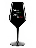 NEJSEM ONLINE JSEM ONWINE - černá nerozbitná sklenice na víno 470 ml NEJSEM ONLINE JSEM ONWINE - černá nerozbitná sklenice na víno 470 ml
